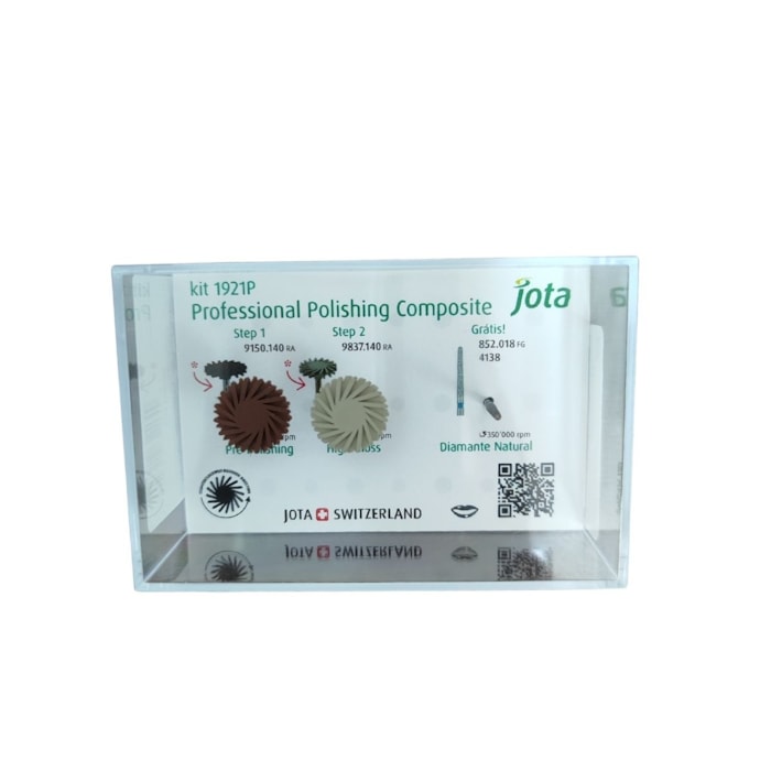Polidor Diamantado de Resina Espiral Swivel Kit 1921 CA + Ponta Diamantada 4138 - Jota