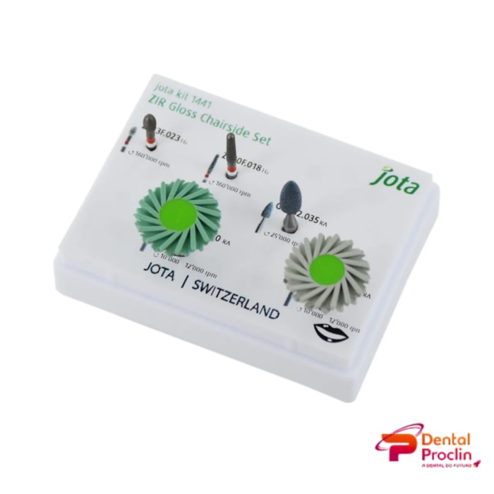 Polidor Diamantado de Zircônia Kit 1441 Zir Gloss Chairside - Jota