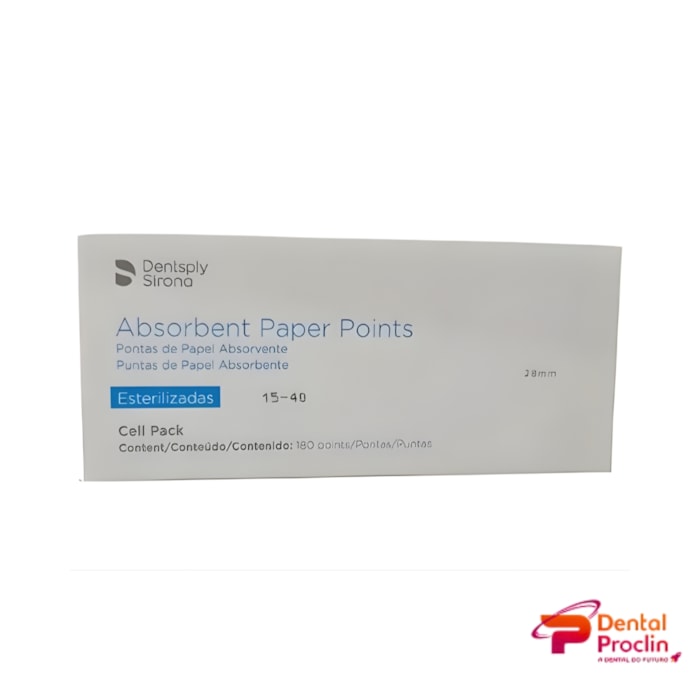Ponta de Papel Absorvente  Cell Pack  - Dentsply Validade: 11/26