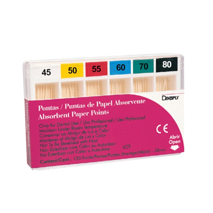 Ponta de Papel Absorvente ISO - Dentsply