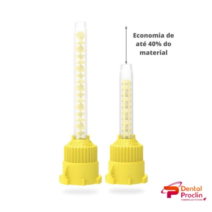 Ponta Misturadora T-Mixer Ø Amarelo 4,2mm com 10 - MixPac