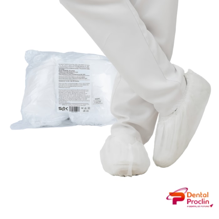 Propé Descartável Branco TNT 20g - SP Protection Validade: 07/26