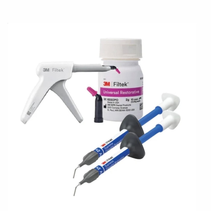 Resina 3M™ Filtek™ Universal 20 Cápsulas + Resina 3M™ Filtek™ Restorative + Dispensador 3M™ Kit - Solventum