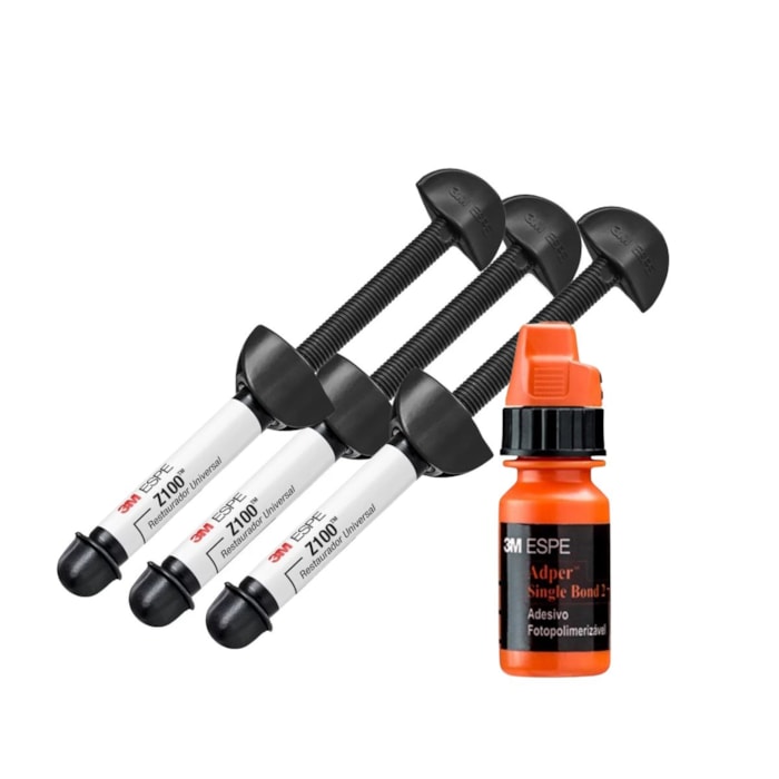 Resina 3M™ Z100™ + Adesivo 3M™ Adper™  Single Bond 2 Kit Econômia - Solventum