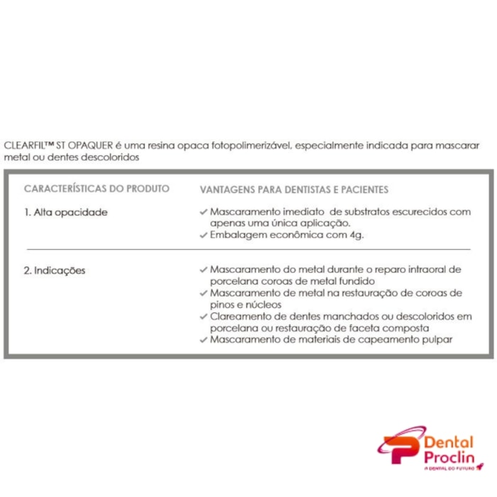 Resina Clearfil ST Opaquer 4g - Kuraray