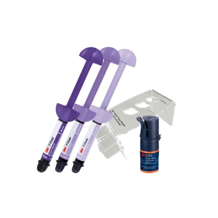 Resina Filtek Easy Match + Adesivo Single Bond Universal + Porta Resinas Kit - Solventum