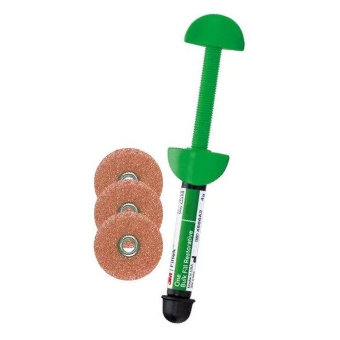 Resina Filtek™ 3M™ One Bulk Fill + Discos Sof-Lex™ + Pop On Kit - Solventum