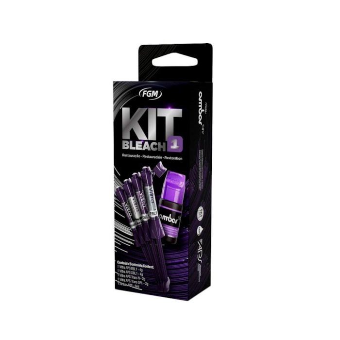 Resina Vittra APS + Adesivo Ambar APS Kit Bleach 1  - FGM