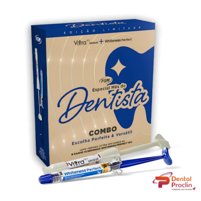 Resina Vittra APS Unique + Whiteness Perfect 16% Kit - FGM