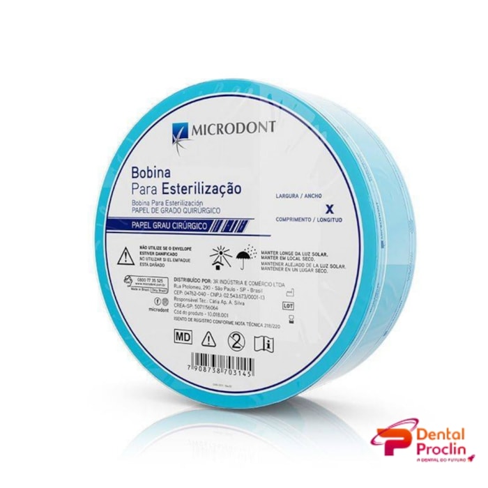 Rolo para Esterilização 15cm x 100m - Microdont