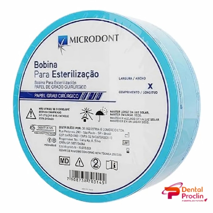 Rolo para Esterilização 7,5cm x 100m - Microdont