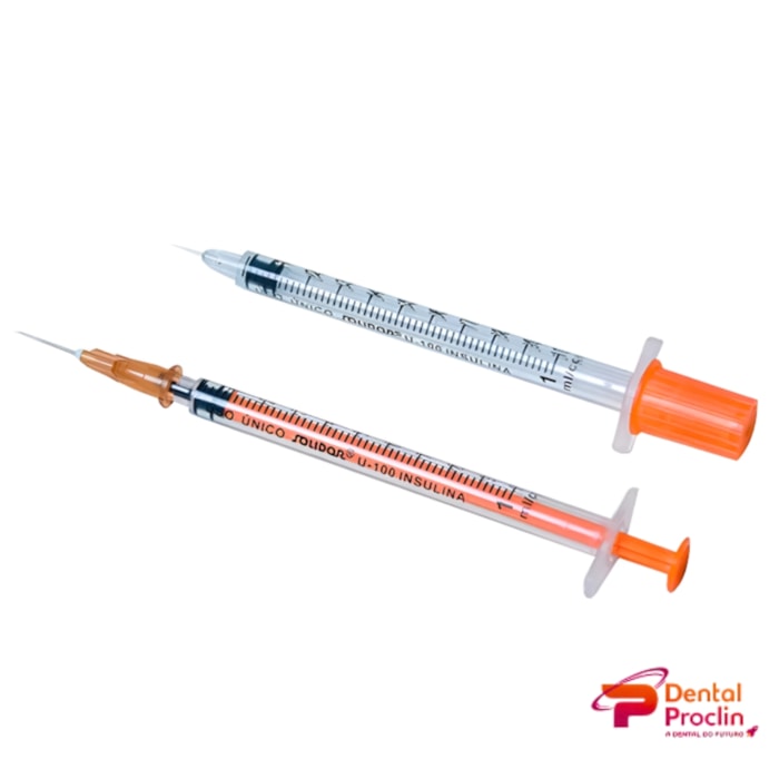 Seringa para Insulina Louer Slip 1ml c/ 10 Agulha 8x0,30mm - Labor Import Validade: 05/26