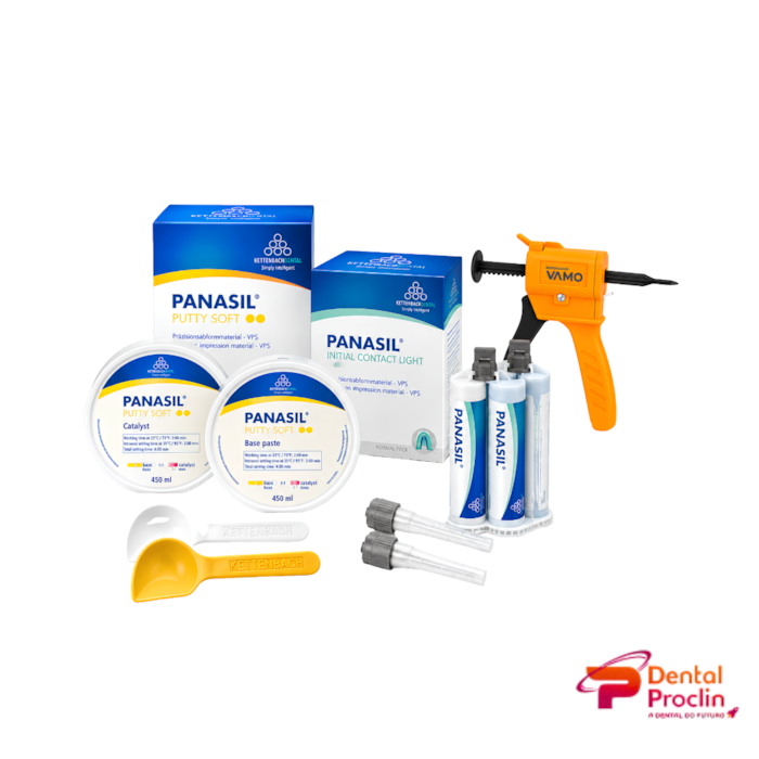 Silicone de Adição Panasil Initial Contact Light + Putty + Dispensador Kit – Kettenbach