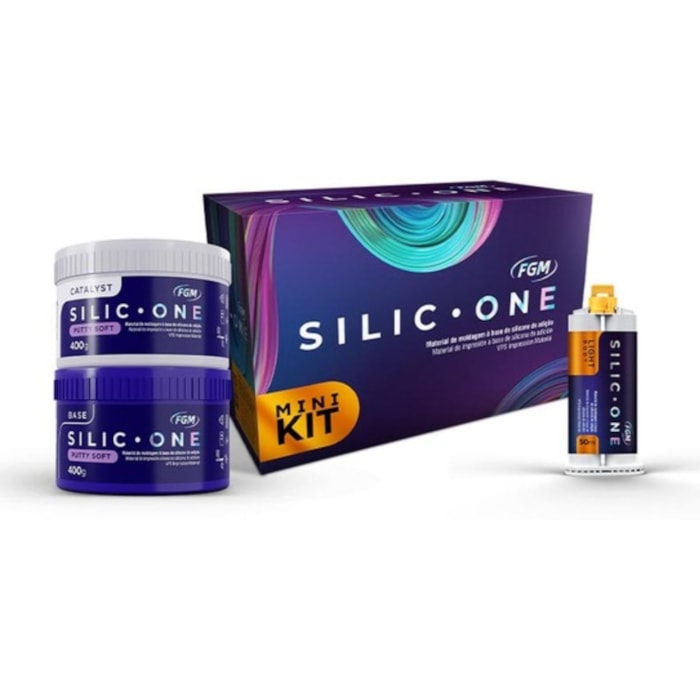 Silicone de Adição Silic One Putty Soft + Light Body Mini Kit - FGM