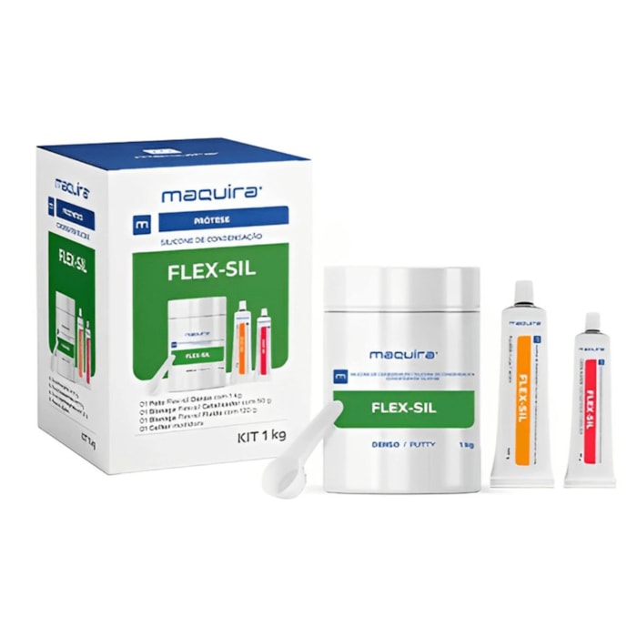 Silicone de Condensação Flex-Sil Denso Kit - Maquira