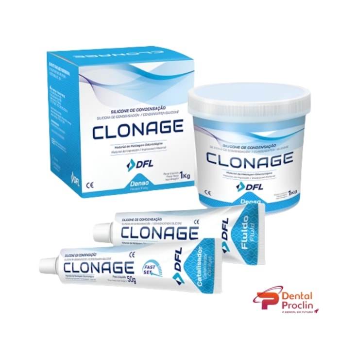 Silicone de Condesação Clonage Kit  - DFL Validade: 10/26