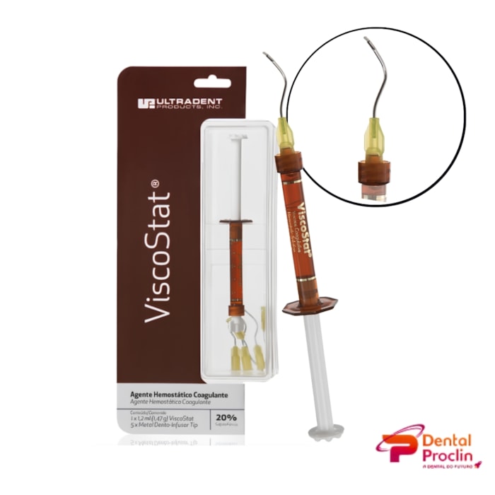 Solução Hemostática Viscostat 20% - Ultradent Validade: 07/26