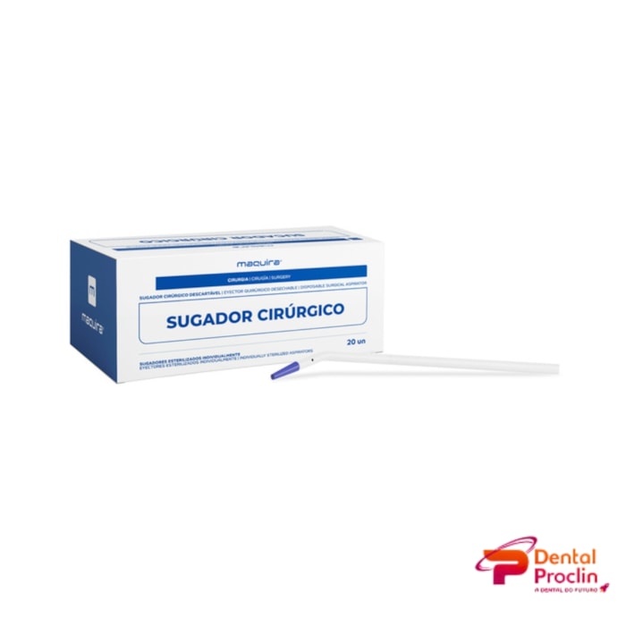 Sugador Cirúrgico com 20 unidades - Maquira Validade: 10/26