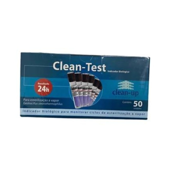 Teste Indicador Biológico Clean-Test - Clean Up - Validade: 08/23