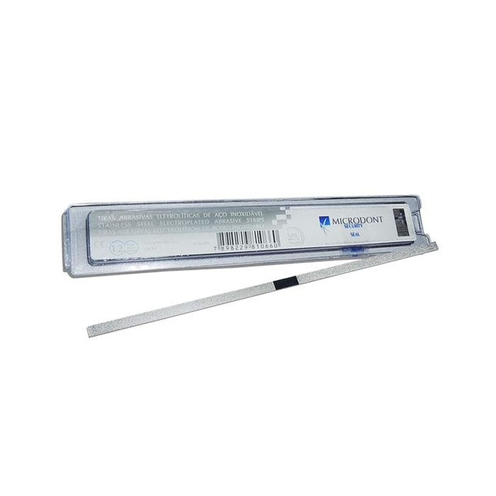 Tira de Lixa de Aço Inox Diamantado 2,5mm Fina - Microdont