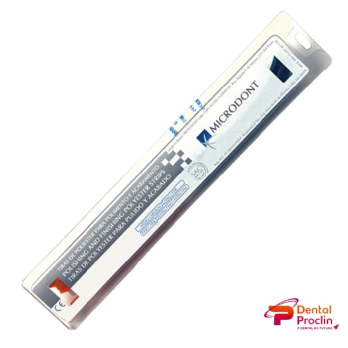 Tira de Lixa de Poliéster 4mm com 50 Unidades - Microdont