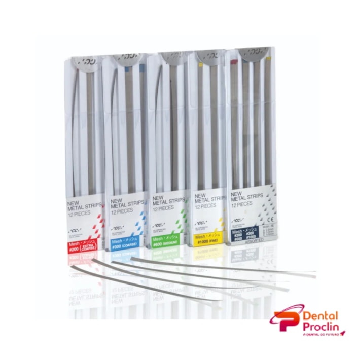 Tira de Lixa New Metal Strips 2.6mm 12 Unidades - GC