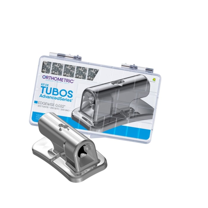 Tubo Advanced Simples Cola Edgewise/Rickets 022 Kit - Orthometric