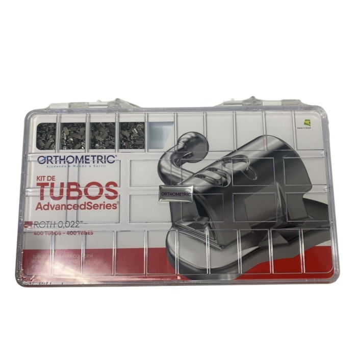 Tubo Para Colagem Simples Advanced Series Roth 022 Kit 400 unidades - Orthometric